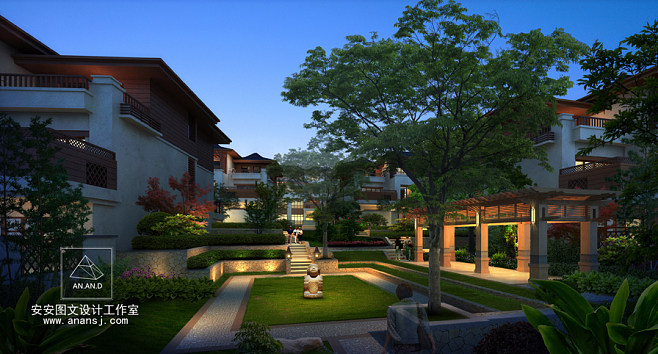 景觀園林設計效果圖 預見園林之美，描繪詩意棲居
